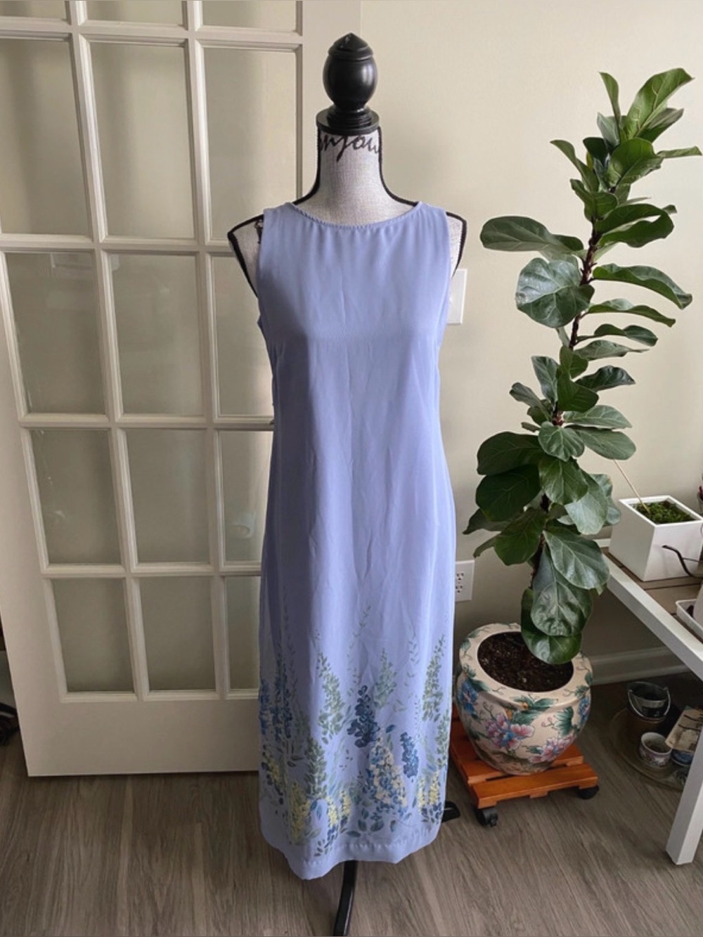 Authentic Y2K vintage Jessica Howard sheer floral maxi dress size 6